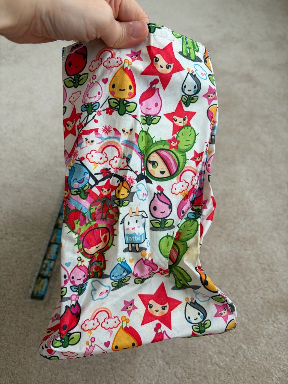 Colorful Character Print Tote Bag - Picture 6 of 7